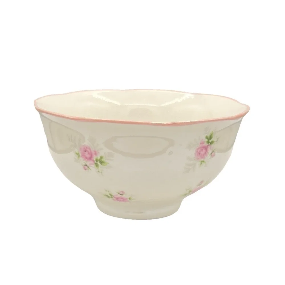 Elegance PetiteRose Pattern Luster Fine‎ Porcelain Fruit /Desert Bowl Small Size